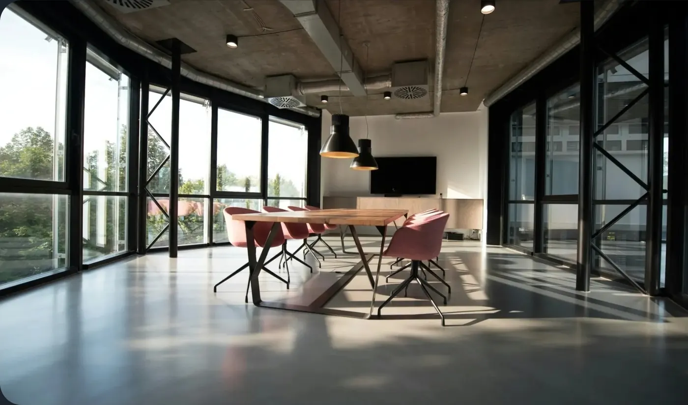 Modern commercial facility interior